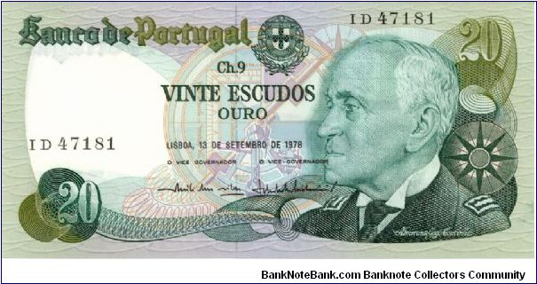 Almirante Gago Coutinho Banknote