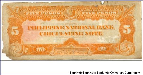 Banknote from Philippines year 1937