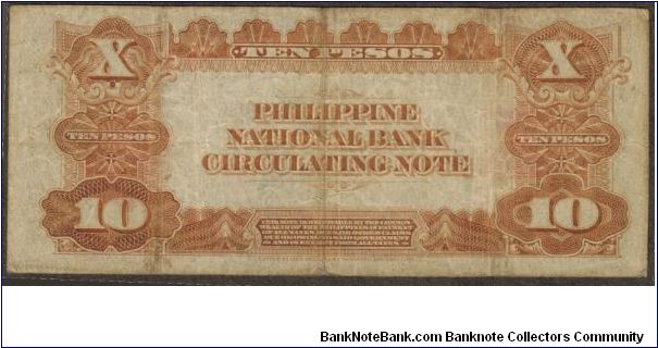 Banknote from Philippines year 1937