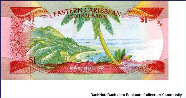 Banknote from Saint Kitts year 1985