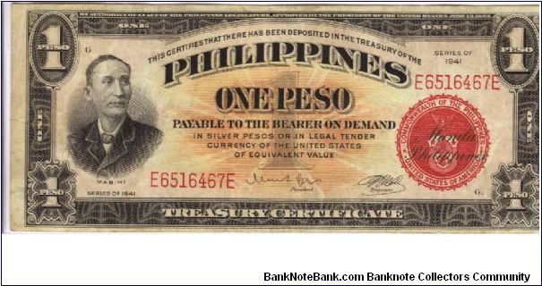 PI-89c RARE Philippine 1 Peso Naval Aviator's Emergency Money Packet note. Banknote