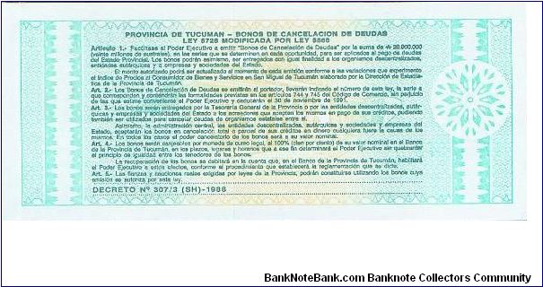 Banknote from Argentina year 1982
