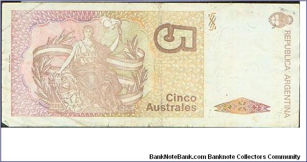 Banknote from Argentina year 1986