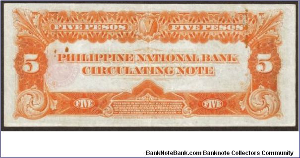 Banknote from Philippines year 1937