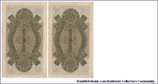 Banknote from Germany year 1939