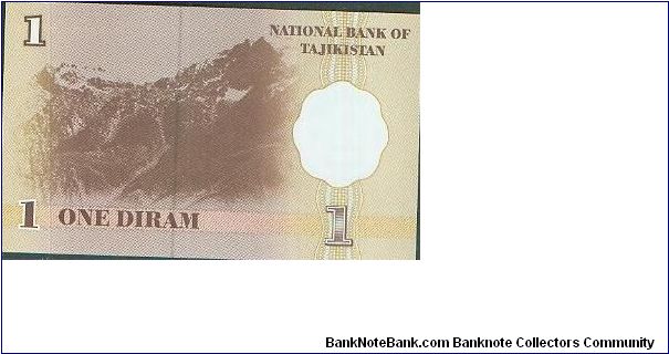 Banknote from Tajikistan year 1999