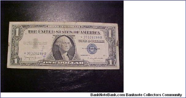 FR 1621* Granahan-Dillon 1957 B - One more star! Banknote