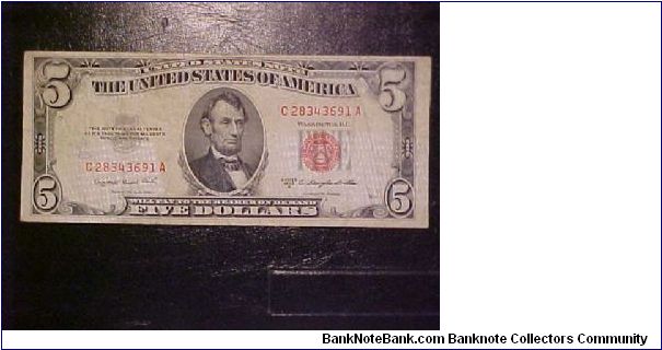 1953 B FR 1534 Smith-Dillon Banknote