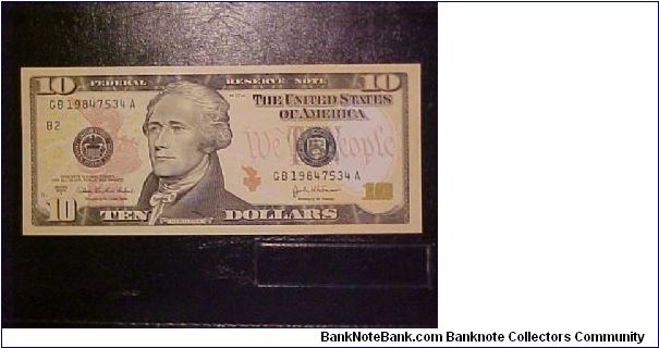 2004-A FR 2039-E (?) Cabral-Snow Banknote