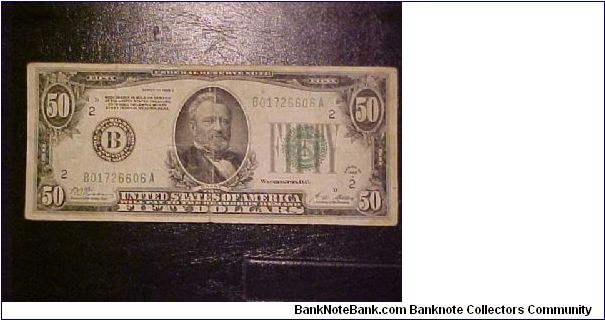 1928 A FR 2101-B Woods-Mellon Banknote