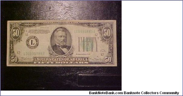 FR 2102-L Julian-Morganthau Banknote