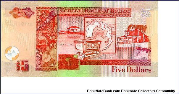 Banknote from Belize year 2003