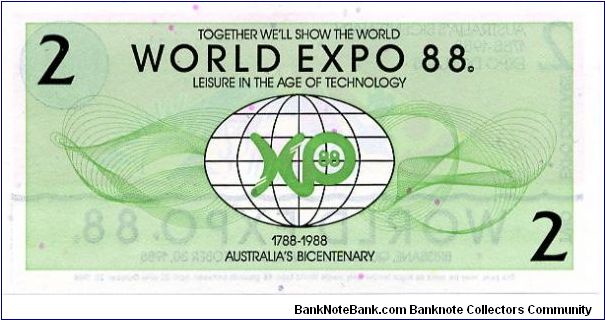 Banknote from Australia year 1988