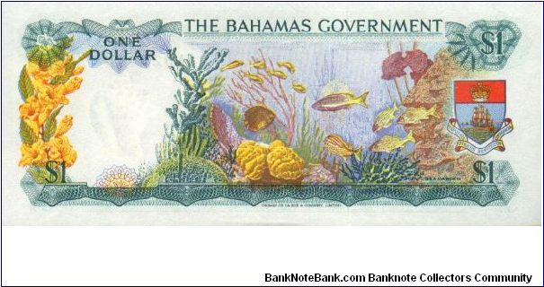 Banknote from Bahamas year 1965