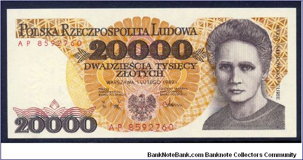 P-152a 20000 zlotych Banknote