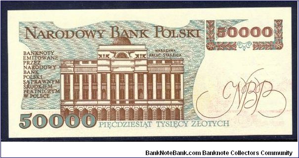 Banknote from Poland year 1989