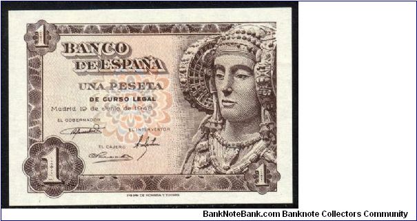 P-135 1 peseta Banknote