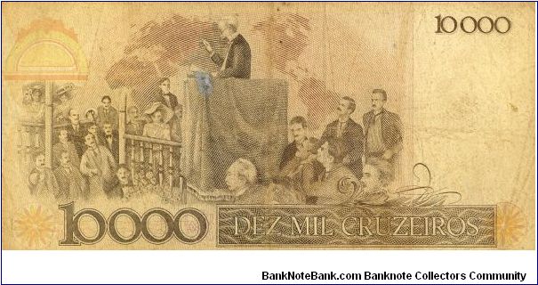 Banknote from Brazil year 1986