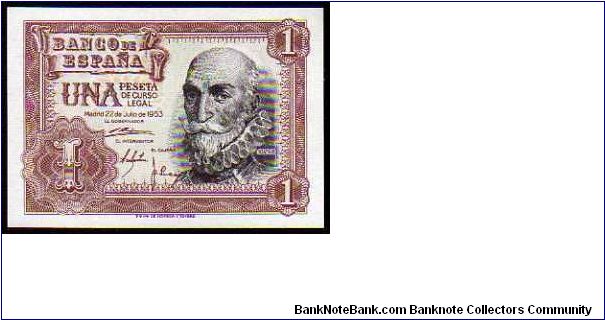 1 Peseta - pk# 144 - 22.07.1953 Banknote
