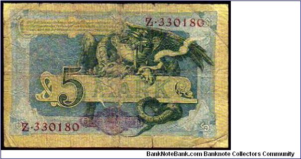 Banknote from Germany year 1904