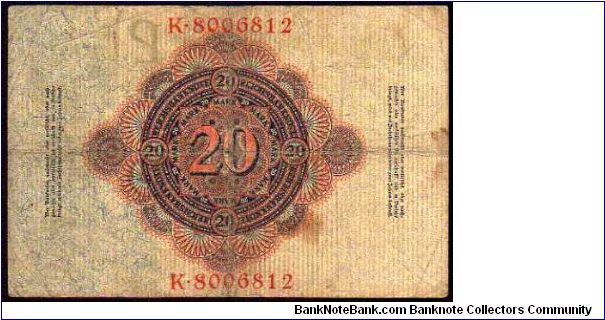 Banknote from Germany year 1914