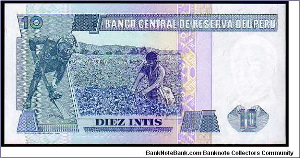 Banknote from Peru year 1987