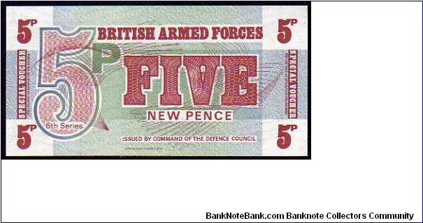 MILITARY - 5 New Pence - Pk M 44 - British Armed Forces Banknote