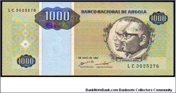1000 Kwanzas Reajustados - Pk 135 - 01.05.1995 Banknote