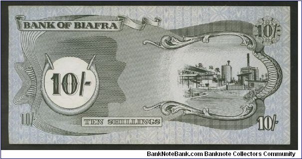 Banknote from Biafra year 1968