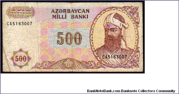 500 Manat__

Pk 19b Banknote