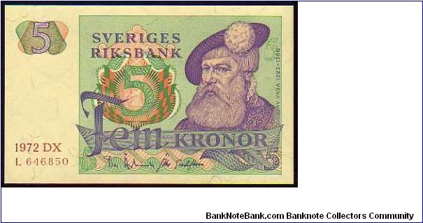 5 Kronor
Pk 51c Banknote