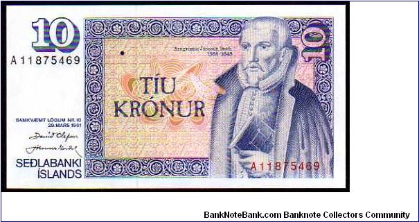 10 Kronur
Pk 48 Banknote