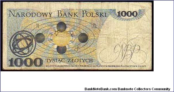 Banknote from Poland year 1982