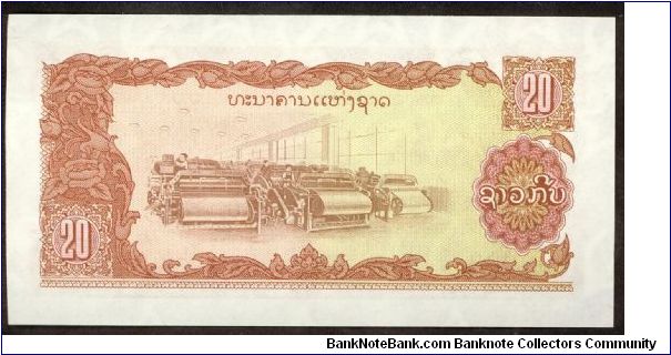 Laos 20 Kip 1979 P28 Banknote