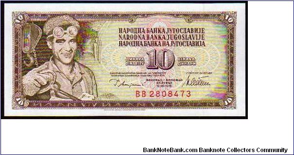 10 Dinara

Pk 87a Banknote