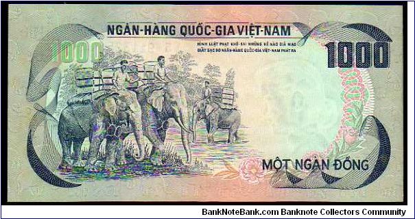 Banknote from Vietnam year 1972