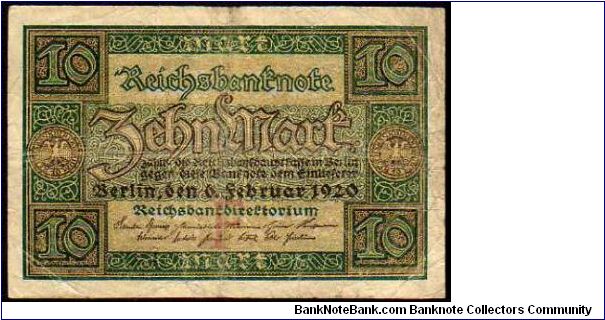10 Mark
Pk 67a Banknote