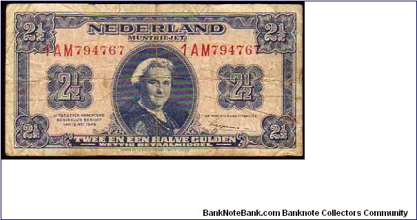 2,1/2 Gulden
Pk 71 Banknote