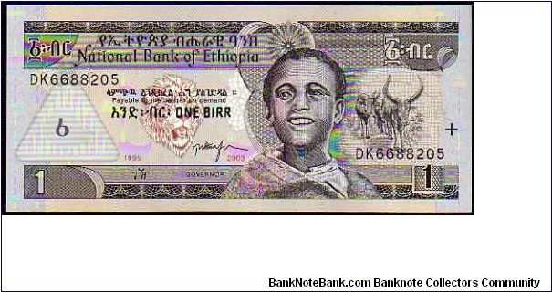 1 Birr

Pk 46 a Banknote