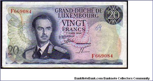20 Francs
Pk 54 Banknote