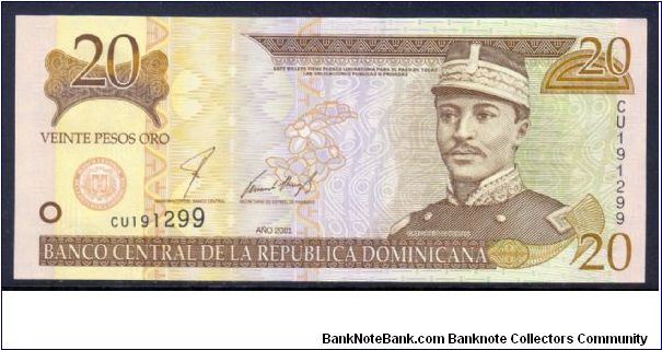 P-166a 20 pesos oro Banknote