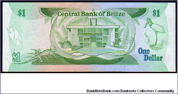Banknote from Belize year 1987