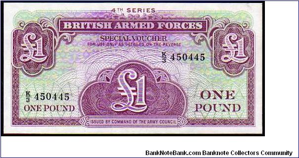 1 Pound
Pk M36

(British Armed Forces) Banknote