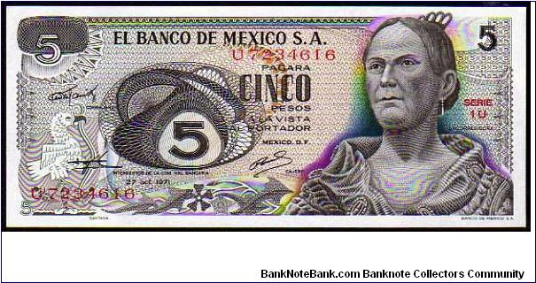 5 Pesos

Pk 62
==================
27-October-1971
================== Banknote