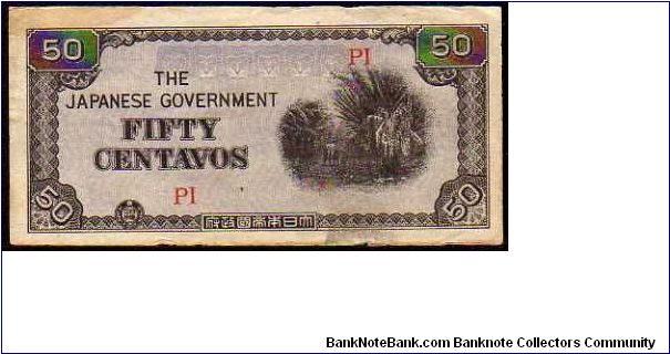 50 Centavos

Pk 105a
===================
WWII
Japanase Government
=================== Banknote