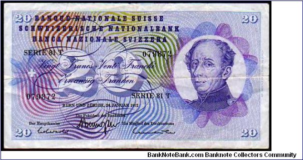 20 Francs
Pk 46t Banknote