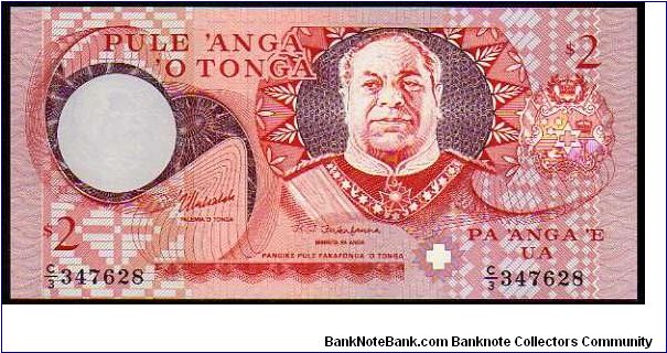 2 Pa'anga
Pk 32 Banknote