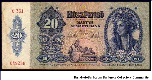 20 Pengo
Pk 109 Banknote