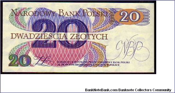 Banknote from Poland year 1982