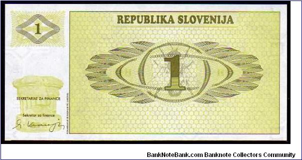 Banknote from Slovenia year 1990